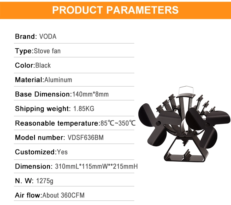 Best Twin Wood Burning Heat Stove Fan Heat Powered Stove Fan