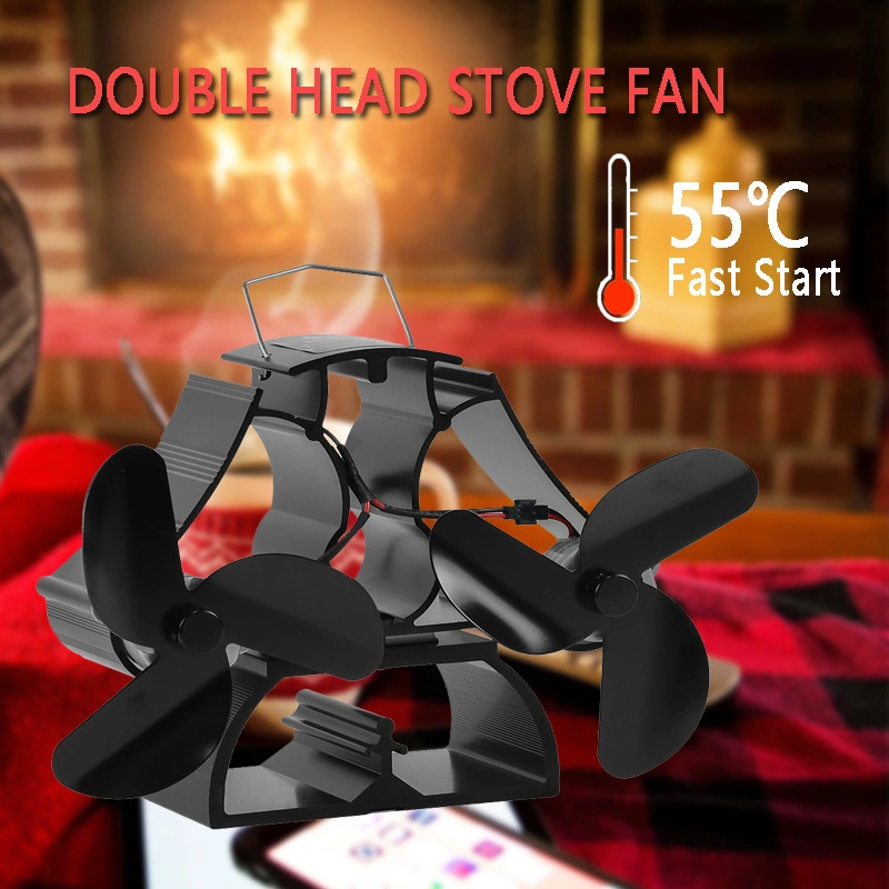 Twin Log Wood Fireplace High Quality Stove Fans High Efficiency Fireplace