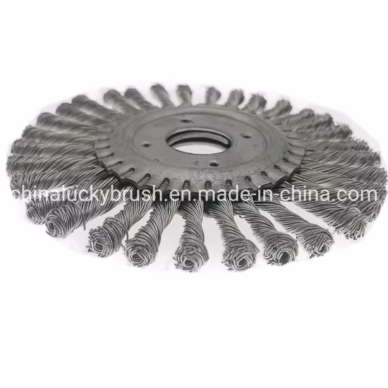 Brosse ronde en fil d'acier à polir