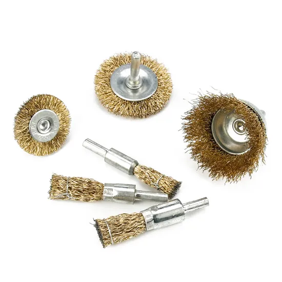 Brosse de roue en fil d'acier de nettoyage de rouille pour perceuse